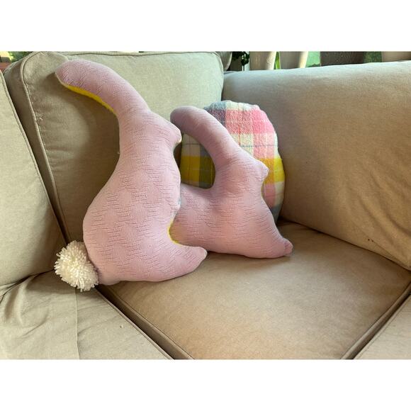 3 Handmade spring bunny pillows - Picture 3 of 6